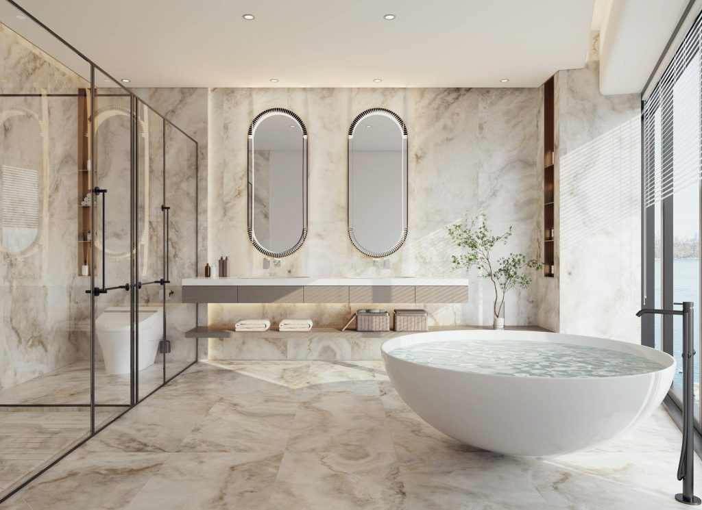 Master bathroom renovation in McLean, VA — after