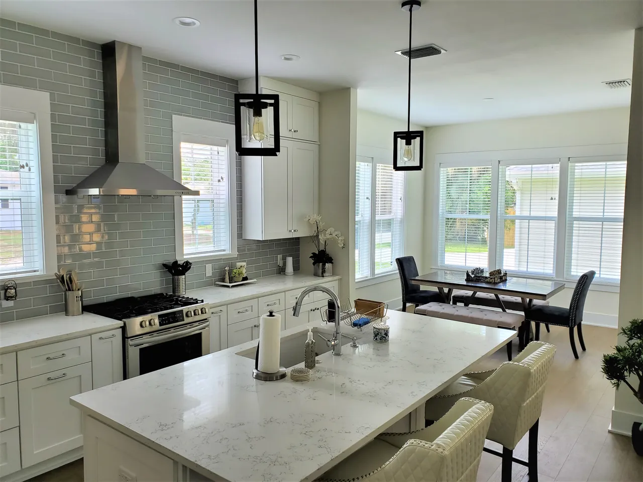 Transitional kitchen remodel — before and after — before